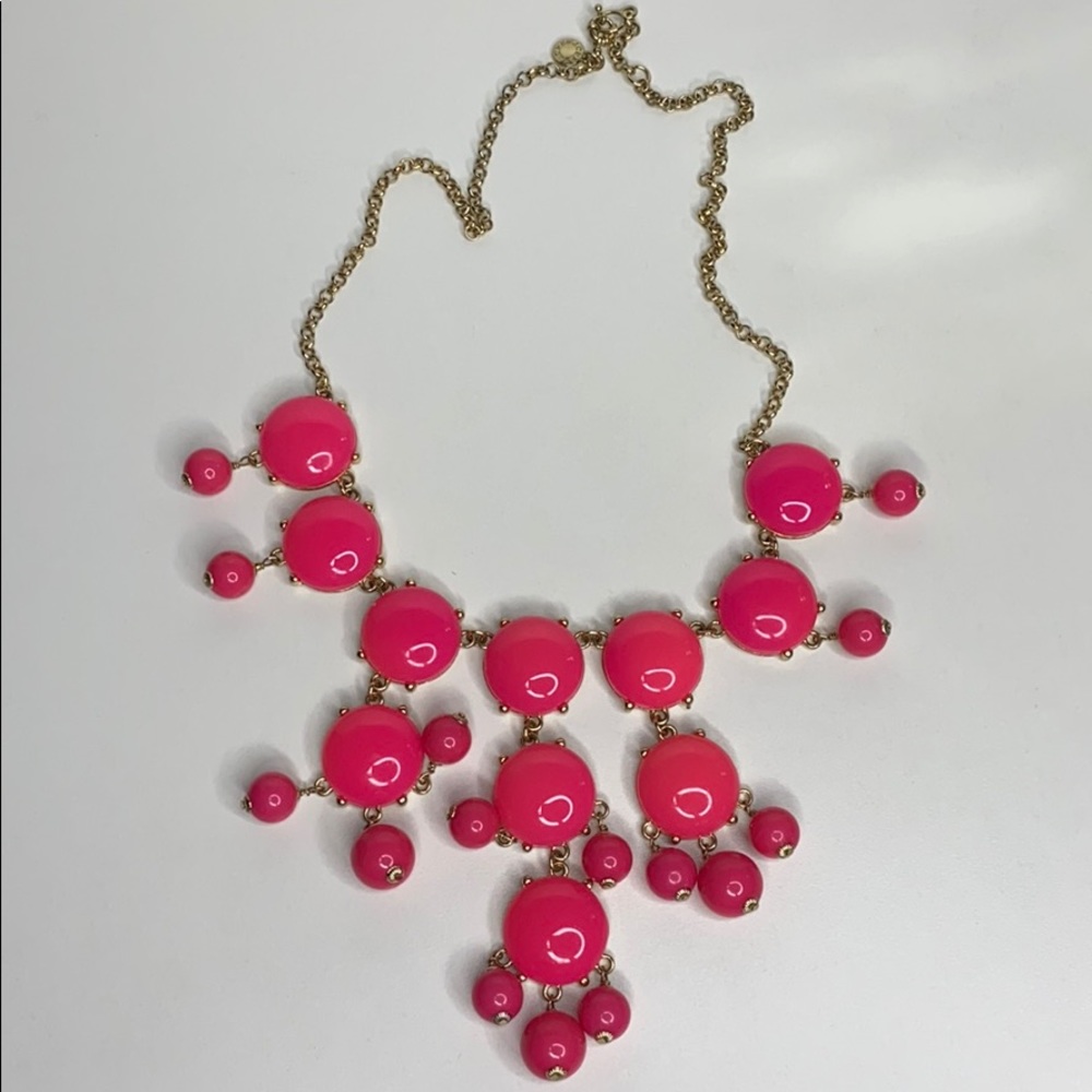 Jcrew pink statement necklace